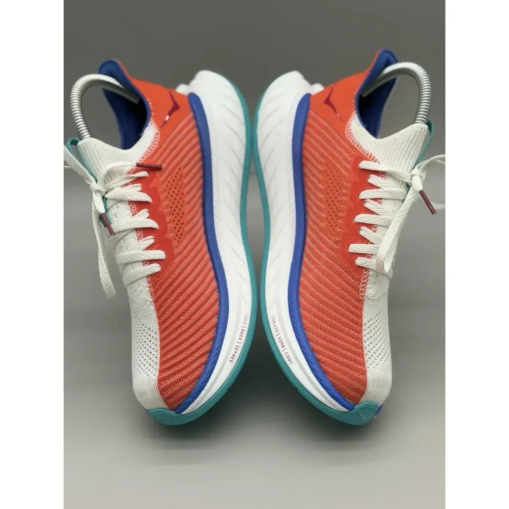 HOKA Womens Carbon X 3 'White Flame' Running Shoes Size-7B